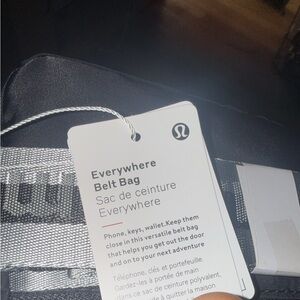 lululemon athletica Belt Bag - Black and Gray